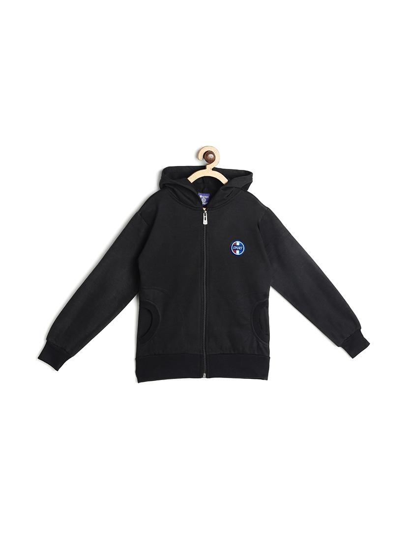 black fleece sweatshirt - 17244512 - Zoom Image - 1