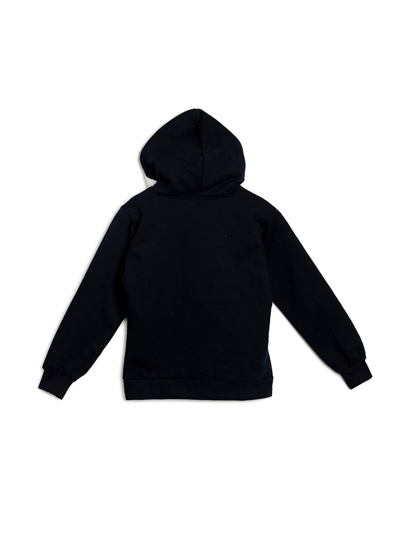 black fleece sweatshirt - 17244535 - Zoom Image - 2