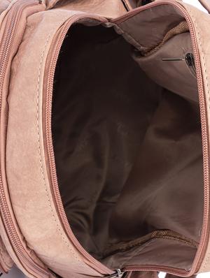 pink leatherette (pu) regular backpack - 17244625 - Standard Image - 3