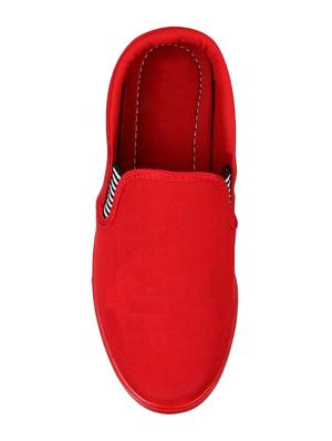 red slip on shoes - 17244843 - Standard Image - 4