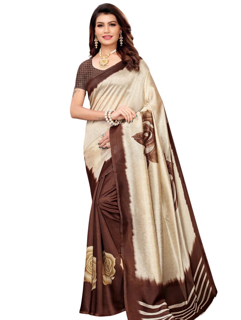 set of 2 pcs combos saree with blouse - 17244889 - Zoom Image - 2