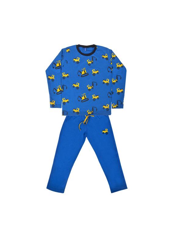 blue cotton blend track wear - 17245103 - Zoom Image - 1