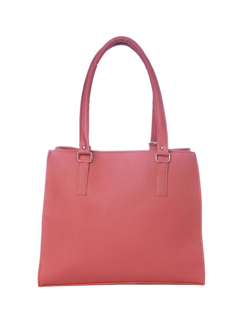 red leatherette (pu) regular handbag - 17245162 - Zoom Image - 4
