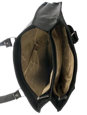 black leatherette (pu) regular handbag - 17245164 - Standard Image - 3