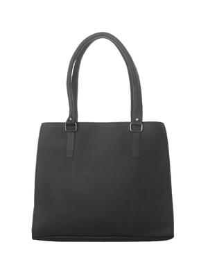 black leatherette (pu) regular handbag - 17245164 - Standard Image - 4