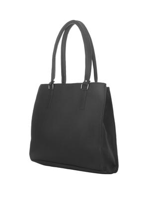 black leatherette (pu) regular handbag - 17245164 - Standard Image - 5