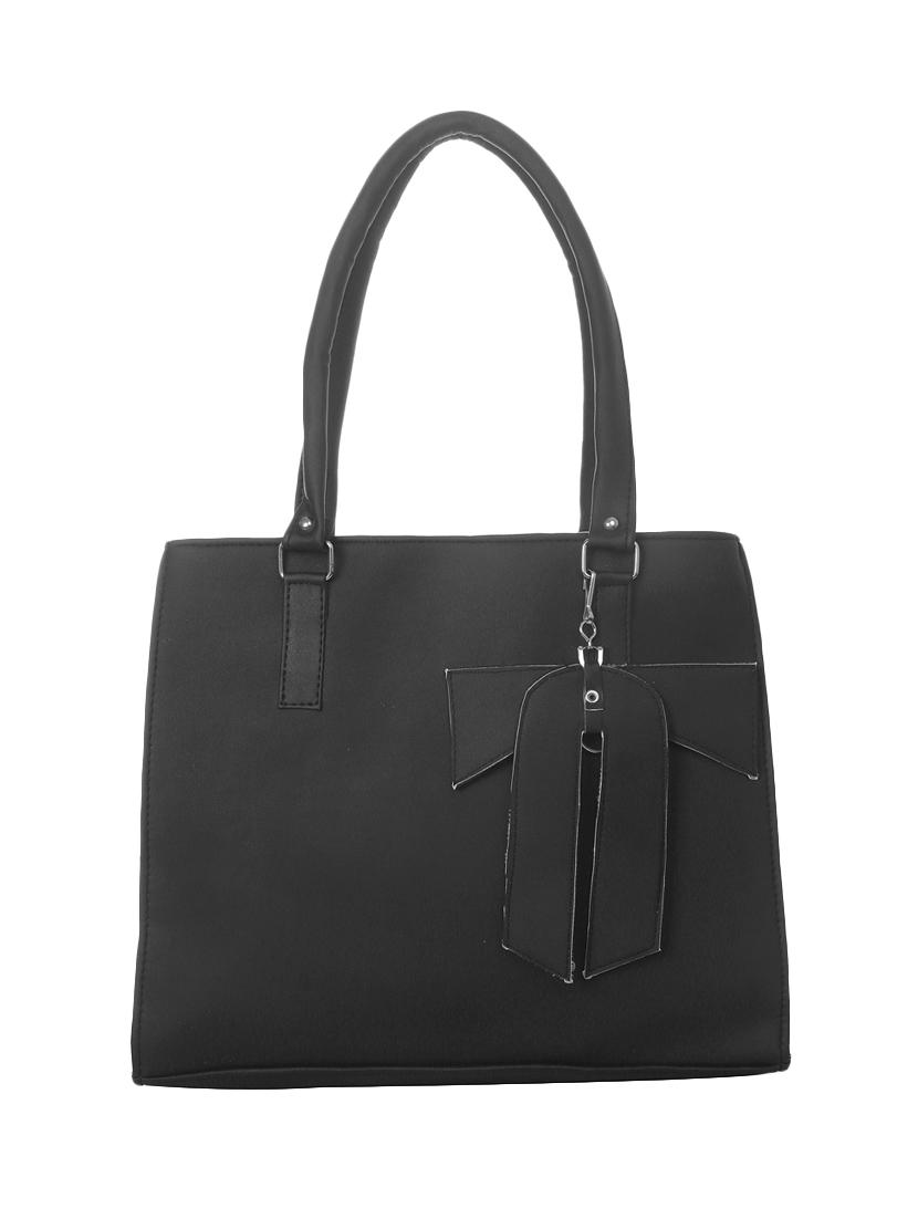 black leatherette (pu) regular handbag - 17245164 - Zoom Image - 1