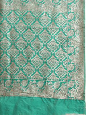 self design banarasi saree with blouse - 17245612 - Standard Image - 4