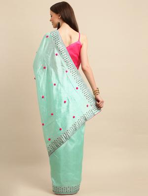 solid banarasi saree with blouse - 17245641 - Standard Image - 2