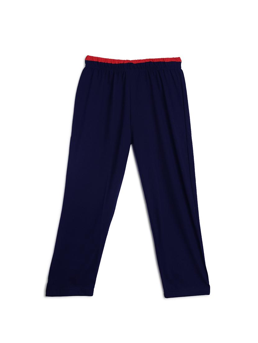 navy blue cotton trackpant - 17245751 - Zoom Image - 2