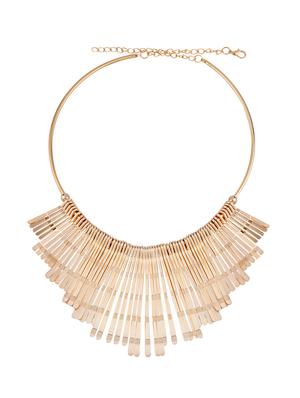 gold metal choker necklace - 17245984 - Standard Image - 3
