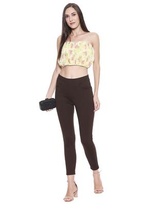 high rise solid jeggings - 17245997 - Standard Image - 4