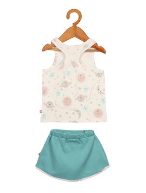white cotton 34th set twin sets & dungree - 17246049 - Standard Image - 2