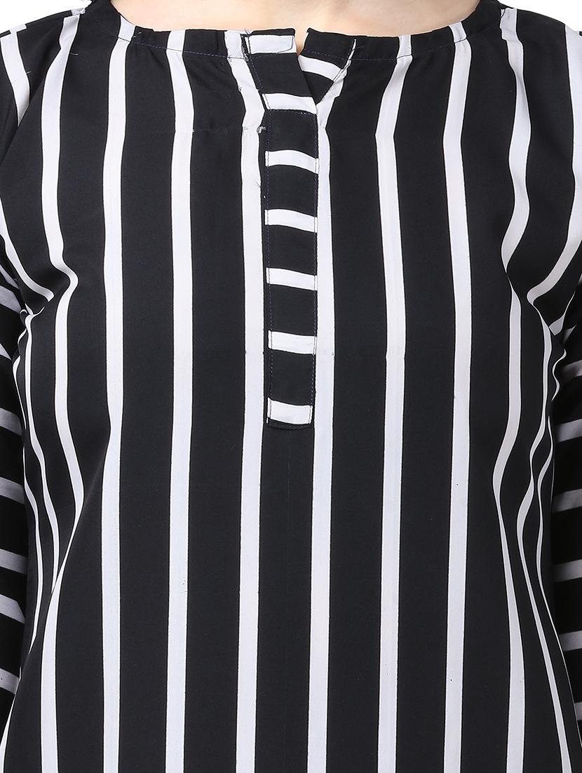 striped kurta palazzo set - 17246076 - Zoom Image - 4