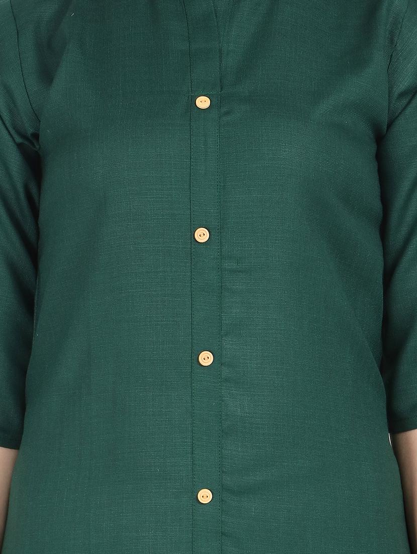 solid kurta palazzo set - 17246090 - Zoom Image - 4