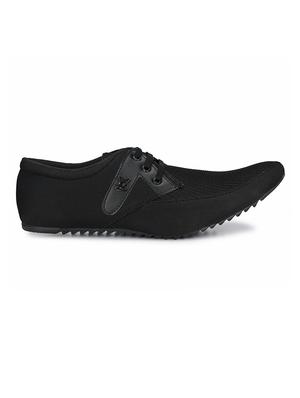 black canvas lace up shoes - 17246463 - Standard Image - 2