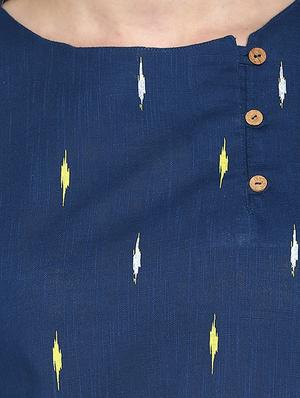 ikat print straight kurta - 17246635 - Standard Image - 5