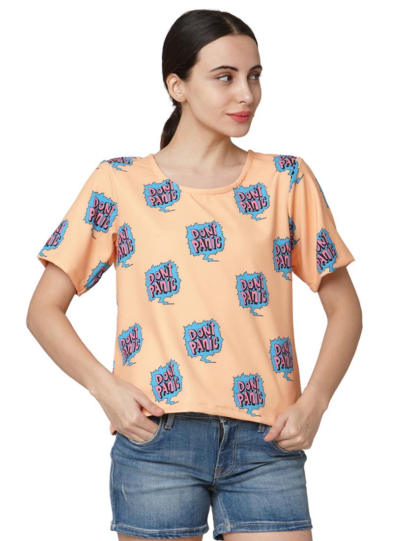 round neck printed tee - 17246664 - Zoom Image - 3