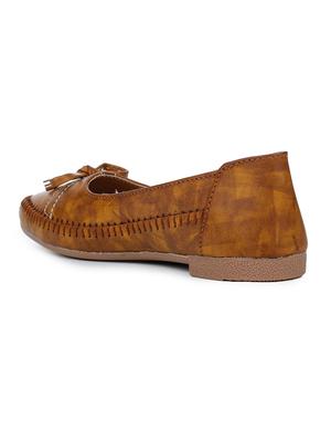 brown slip on ballerinas - 17246861 - Standard Image - 3