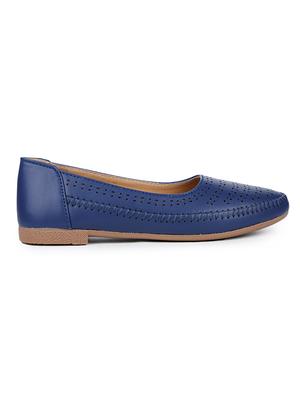 blue slip on ballerinas - 17246865 - Standard Image - 2