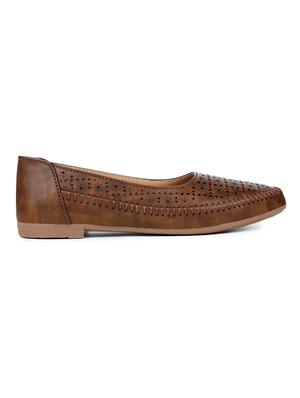brown slip on ballerinas - 17246867 - Standard Image - 2