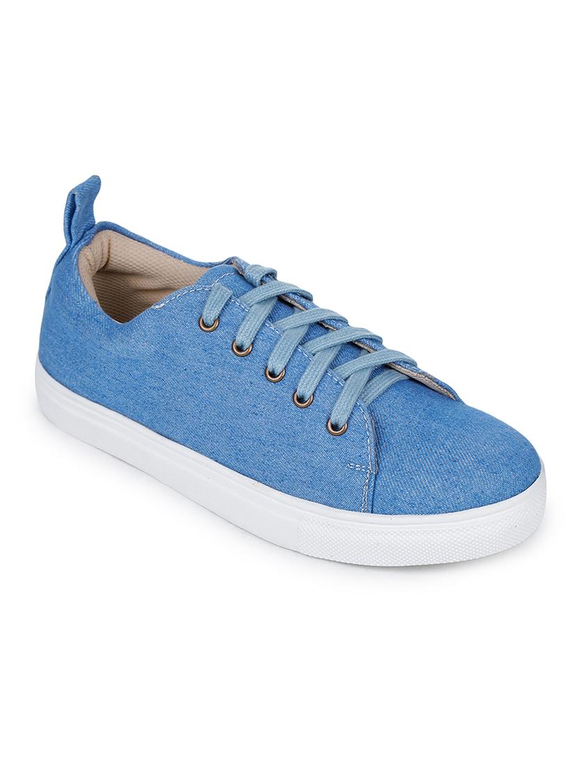 blue lace-up sneakers - 17246883 - Zoom Image - 1