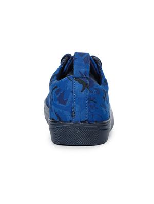 navy lace-up sneakers - 17246886 - Standard Image - 3