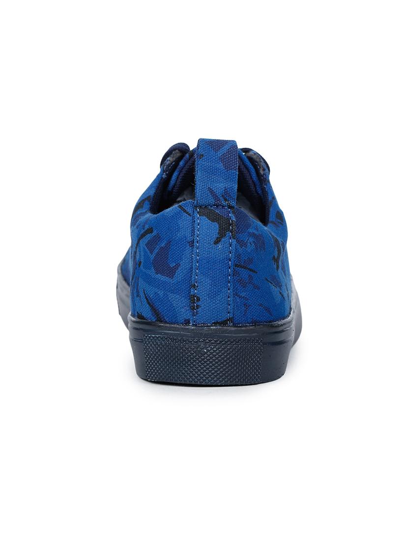 navy lace-up sneakers - 17246886 - Zoom Image - 3