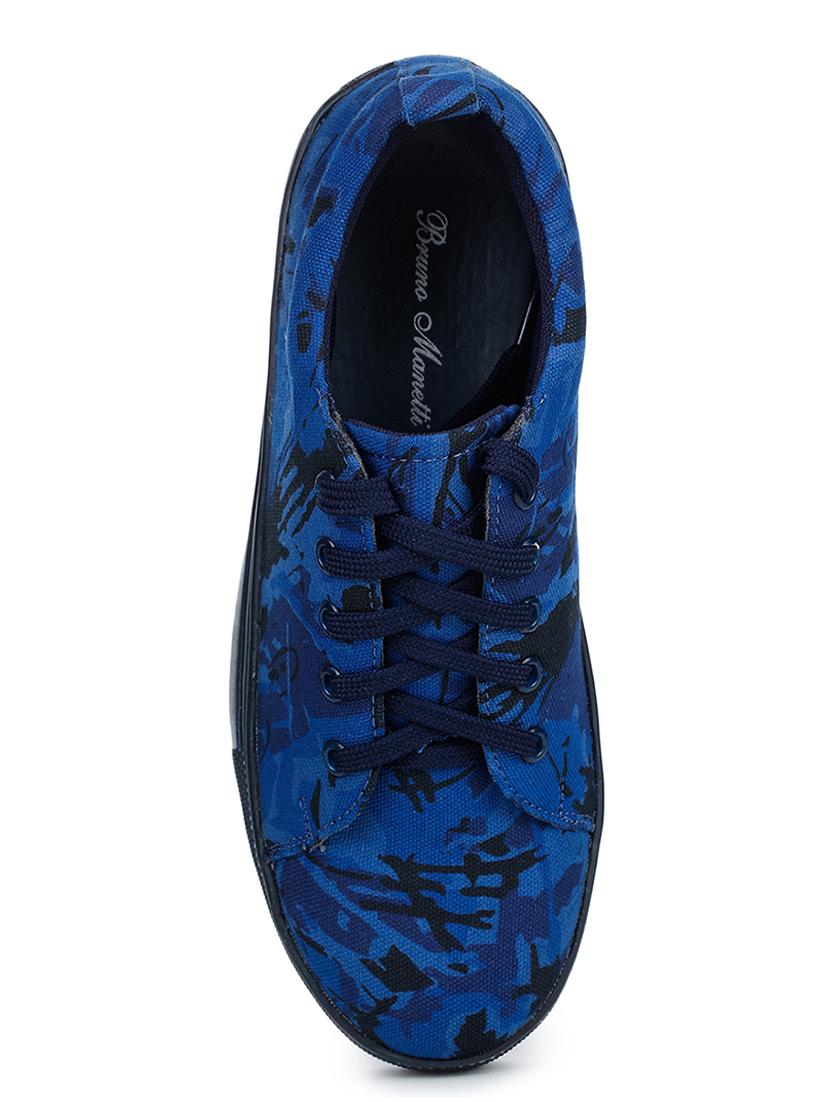 navy lace-up sneakers - 17246886 - Zoom Image - 4
