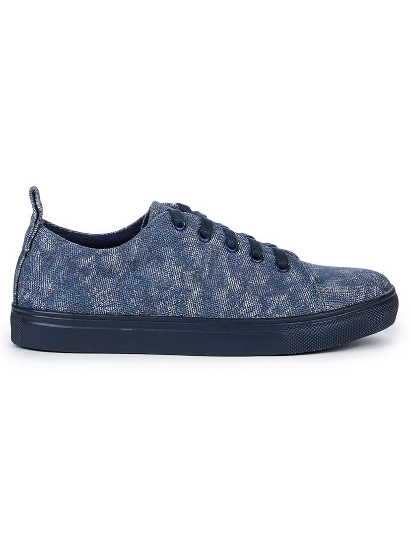 navy lace-up sneakers - 17246895 - Zoom Image - 2