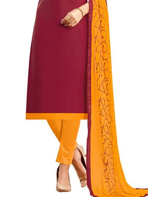 embroidered straight pant unstitched suit - 17246976 - Standard Image - 3
