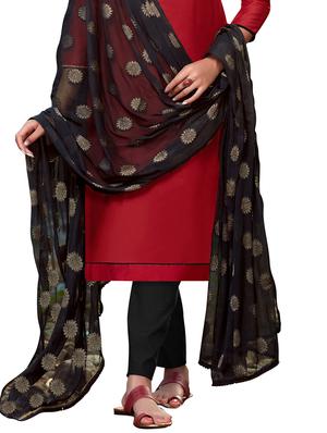embroidered straight pant unstitched suit - 17246984 - Standard Image - 3