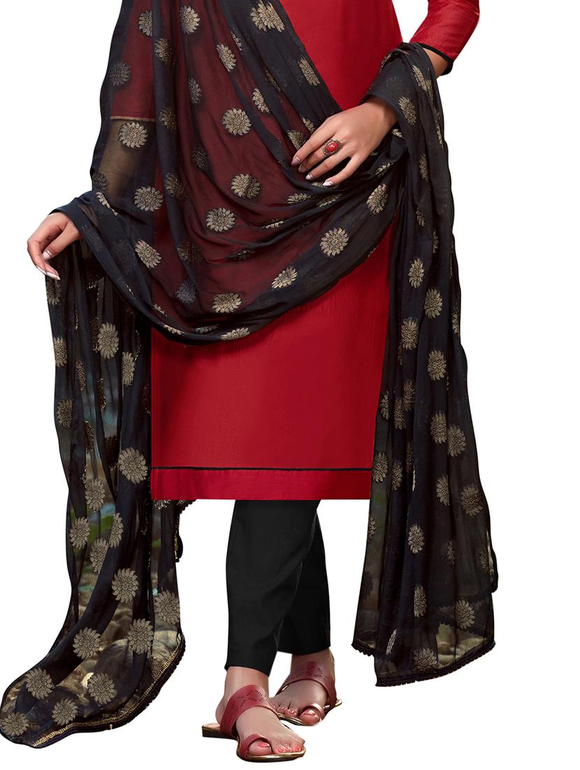 embroidered straight pant unstitched suit - 17246984 - Zoom Image - 3