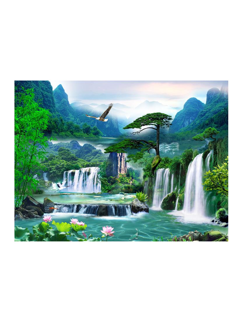 waterfall 3d hd digital print wallpaper - 17247376 - Zoom Image - 2