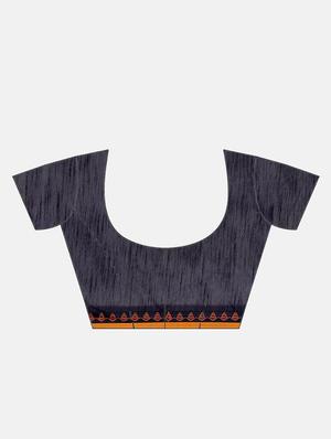 abstract printed saree with blouse - 17247540 - Standard Image - 3