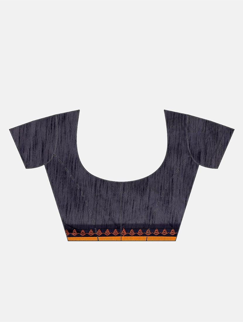 abstract printed saree with blouse - 17247540 - Zoom Image - 3