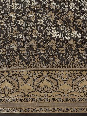 self design woven saree with blouse - 17247580 - Standard Image - 6