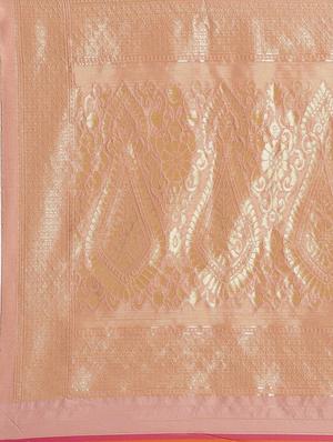 self design woven saree with blouse - 17247585 - Standard Image - 5