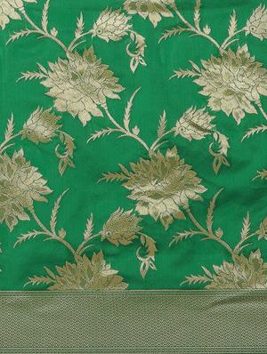 self design woven saree with blouse - 17247623 - Standard Image - 6