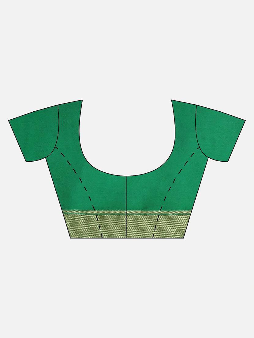 self design woven saree with blouse - 17247623 - Zoom Image - 3