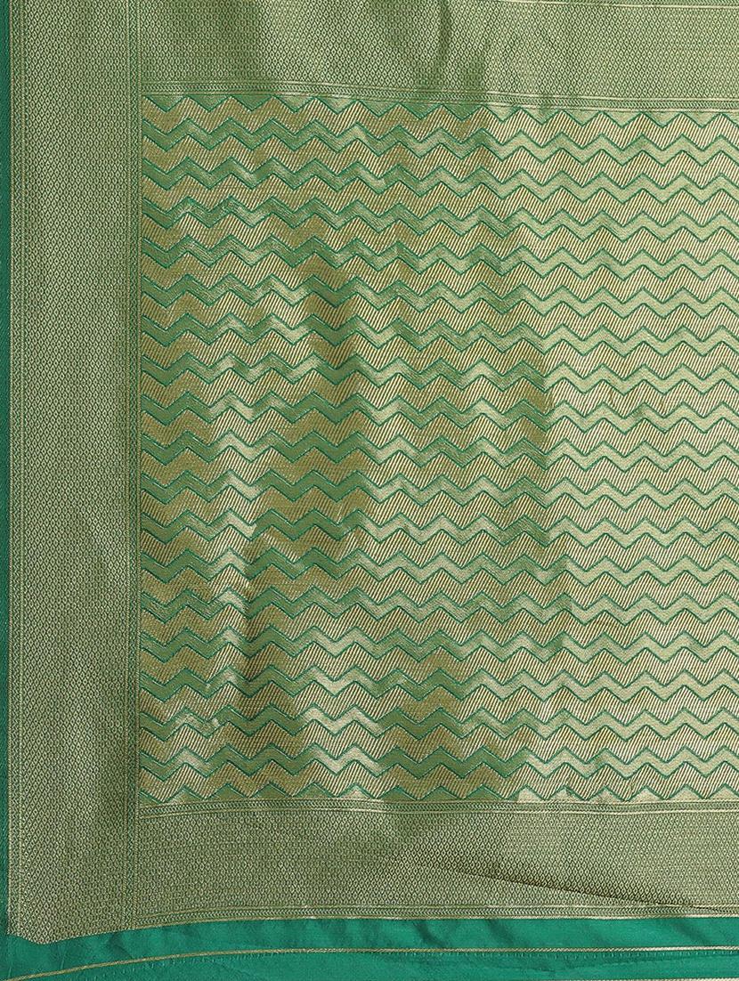 self design woven saree with blouse - 17247623 - Zoom Image - 5