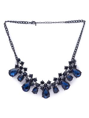 black metal statement necklace - 17249009 - Standard Image - 2