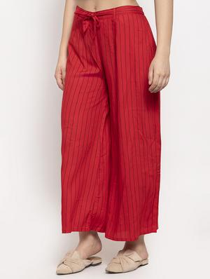tie front striped palazzo - 17249688 - Standard Image - 2