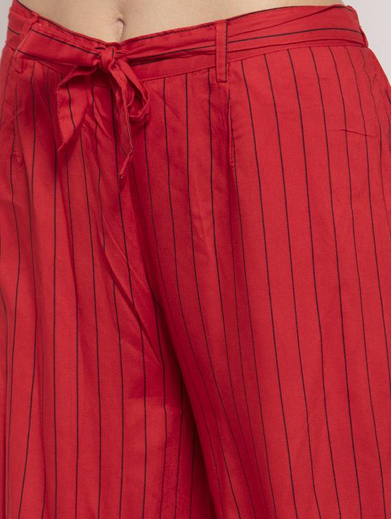 tie front striped palazzo - 17249688 - Zoom Image - 5