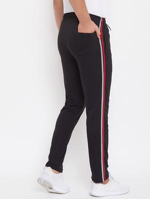 black side striped track pant - 17250671 - Standard Image - 3