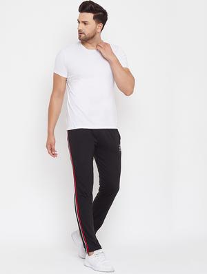 black side striped track pant - 17250671 - Standard Image - 4