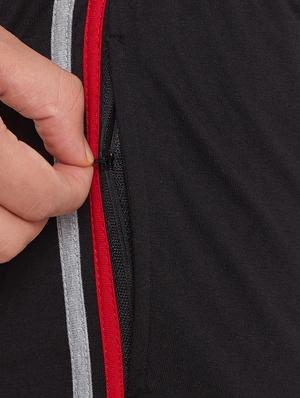 black side striped track pant - 17250671 - Standard Image - 5