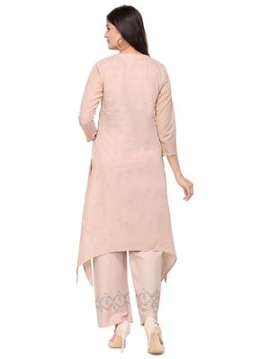 embroidered a-line kurta - 17251060 - Standard Image - 3