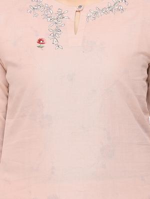 embroidered a-line kurta - 17251060 - Standard Image - 4
