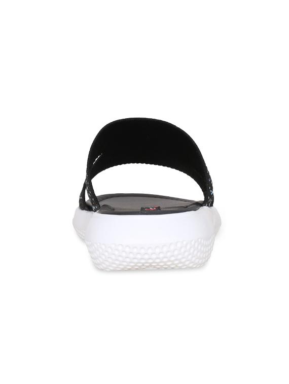 black mesh flat forms sandals - 17251881 - Zoom Image - 3